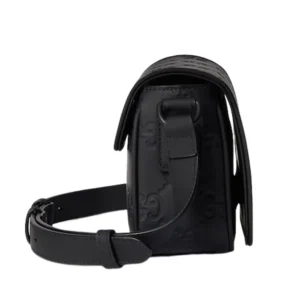 Túi Đeo Chéo Nam Gucci Rubber-Effect Leather Mini Messenger Bag - Image 5