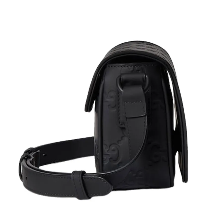 Túi Đeo Chéo Nam Gucci Rubber-Effect Leather Mini Messenger Bag - Image 5