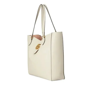 Túi Tote Nữ Gucci Double-G Tote Bag Màu Trắng - Image 3