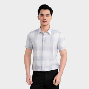 Áo Sơ Mi Nam Kẻ Xám Aristino Slim Fit ASS510SAH2