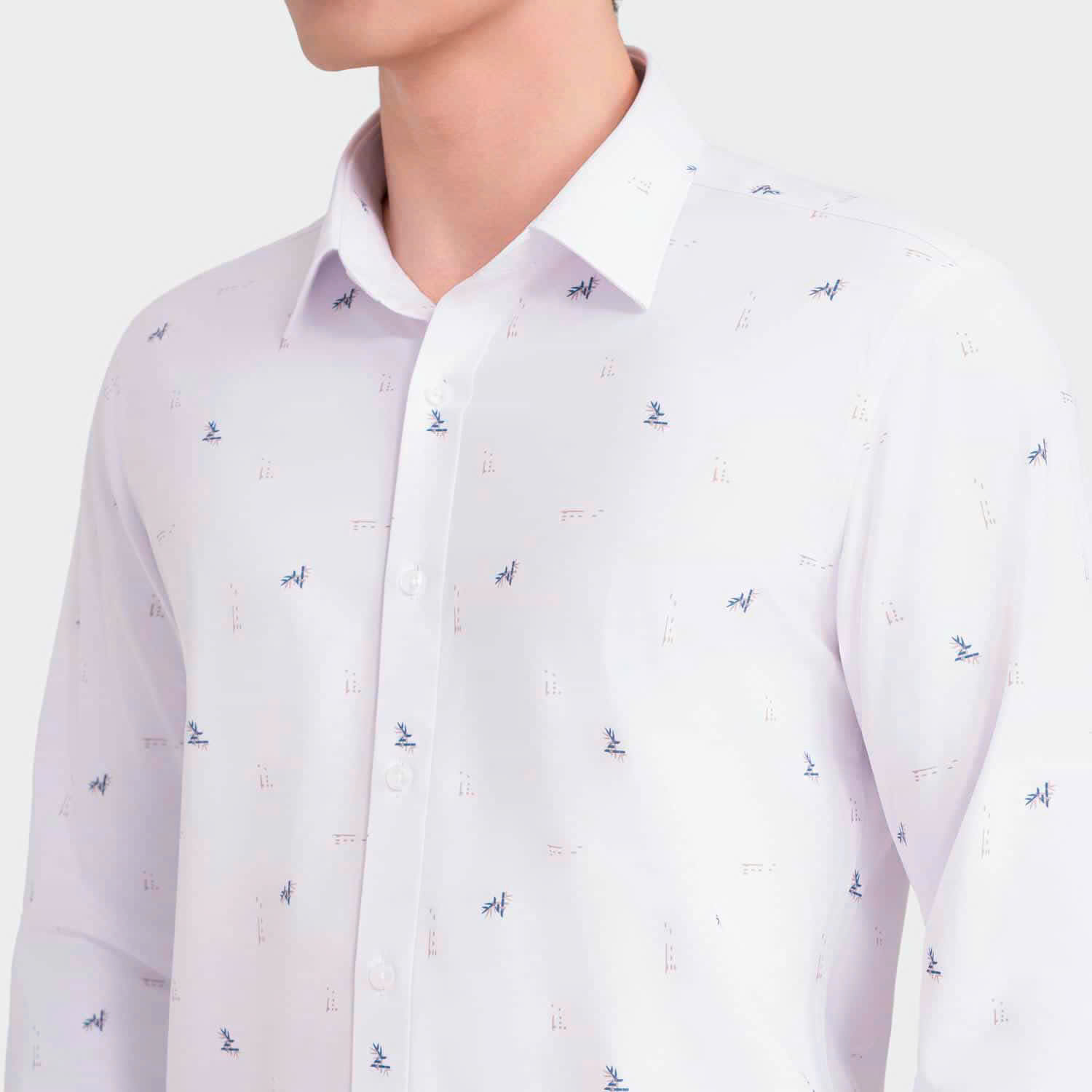 Áo Sơ Mi Nam Họa Tiết Aristino Bamboo ALS561S0H2 - Image 3