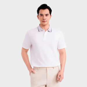 Áo Elite Polo Nam Trắng Cotton Aristino