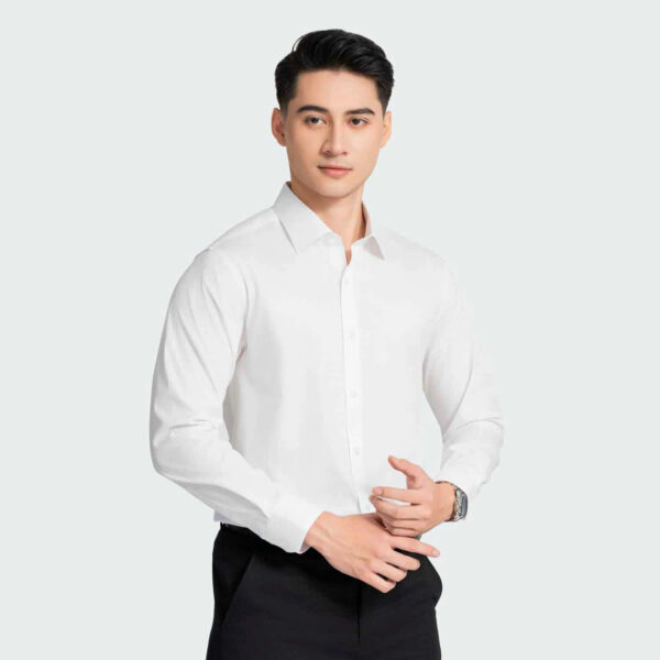Áo Sơ Mi Nam Trắng Cotton Aristino Business