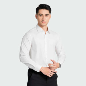 Áo Sơ Mi Nam Trắng Cotton Aristino Business - Image 3